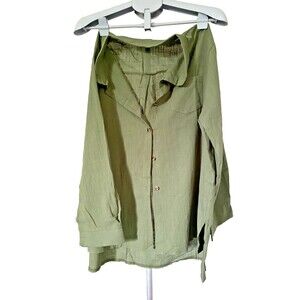 Womens XL Green Blouse
